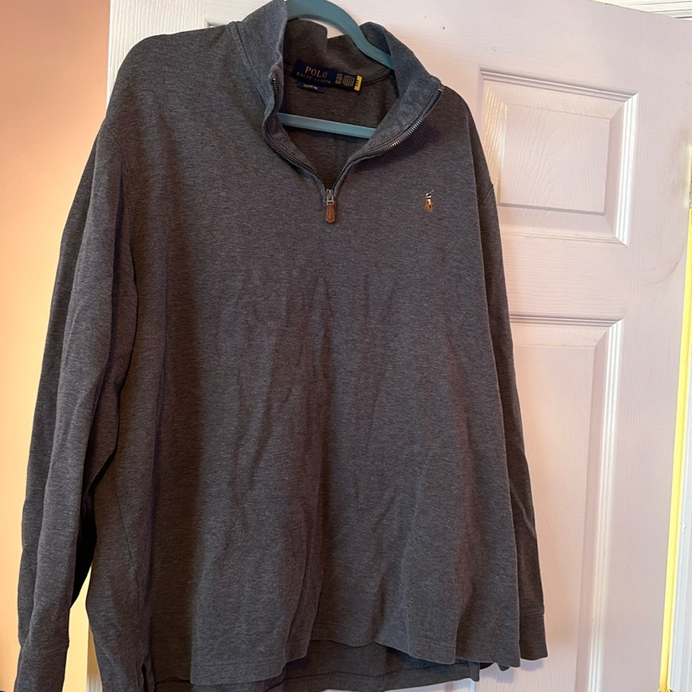 Polo Ralph Lauren men sweater , grey , xxl, worn , great condition